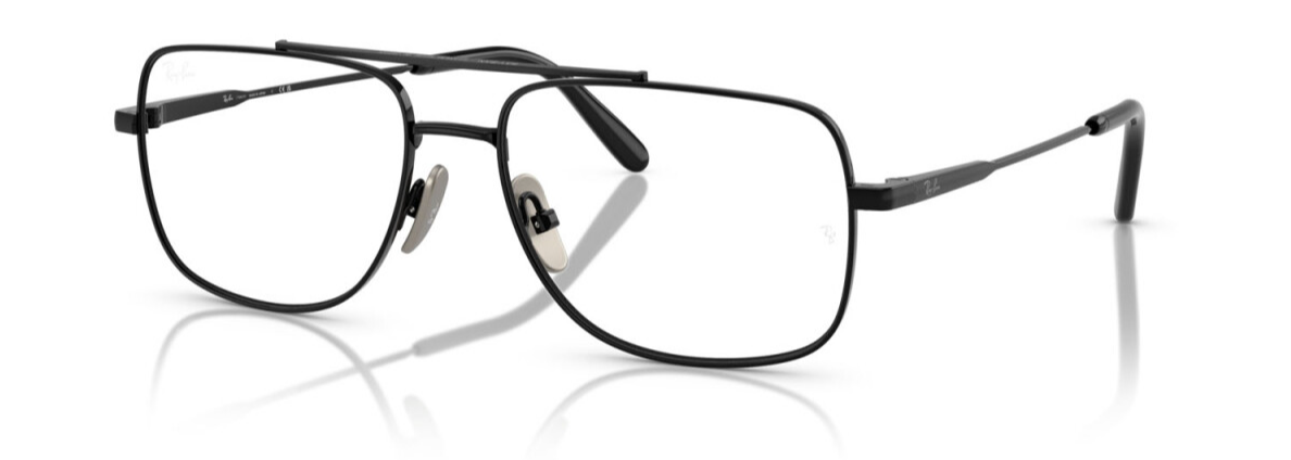 Occhiali da vista Ray-Ban William Titanium RX 8797: sono un modello unisex color nero in titanio dalla forma square